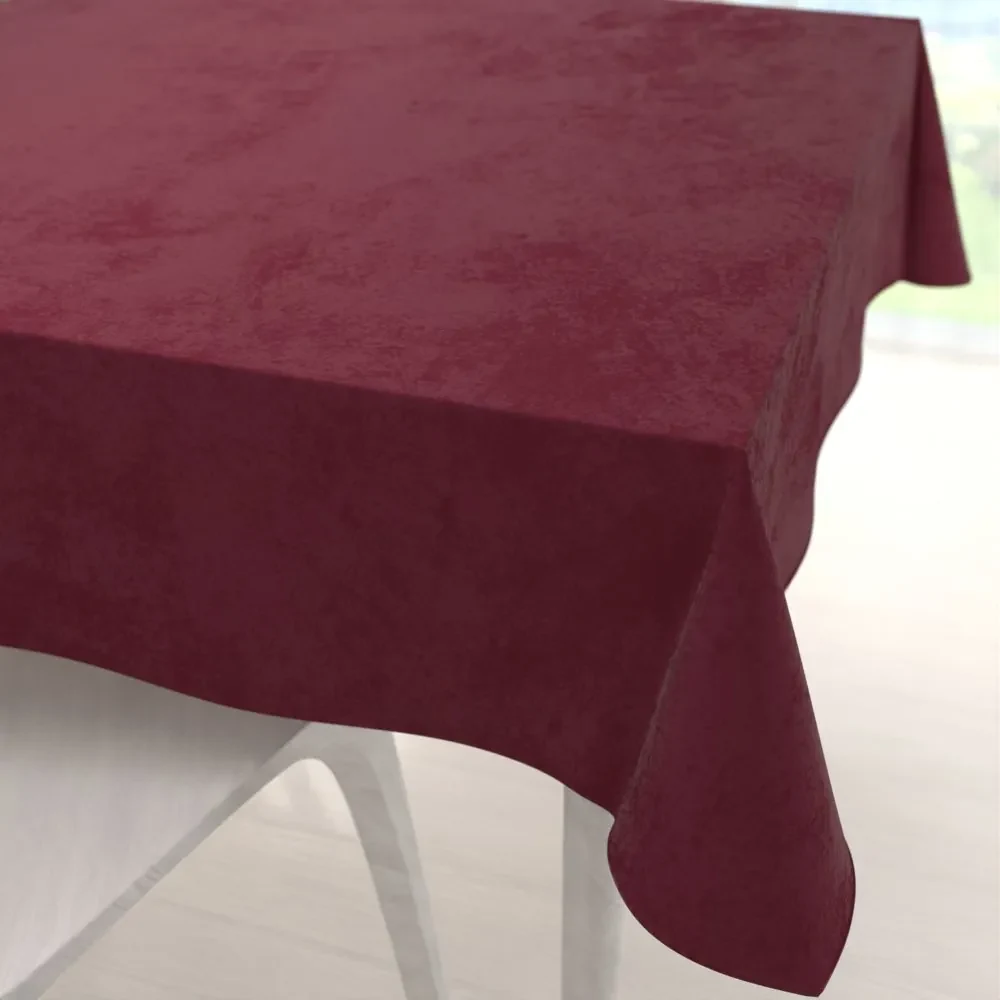 Biante Zamatový štvorcový obrus Velvet Prémium SVP-010 Tmavo vínový 140x140 cm