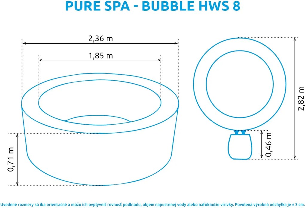 Intex | Vírivý bazén Pure Spa Bubble HWS 8 NP | 11400293
