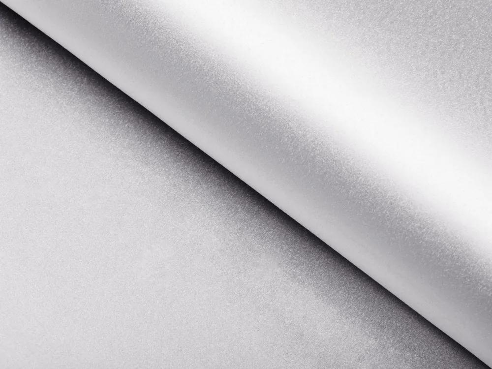 Biante Saténový obdĺžnikový obrus polyesterový Satén LUX-034 Svetlo strieborný 120x160 cm