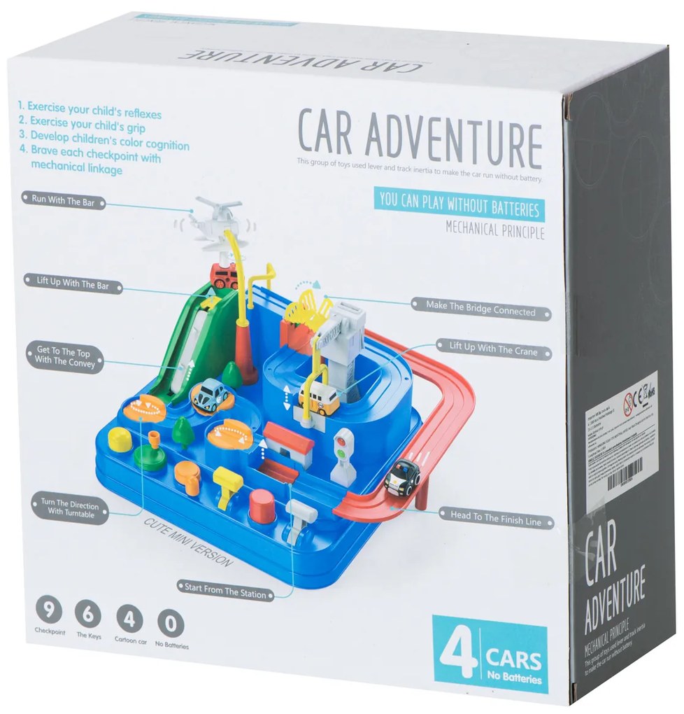 Autodráha KIK s prekážkovou garážou a 4 vozidlami