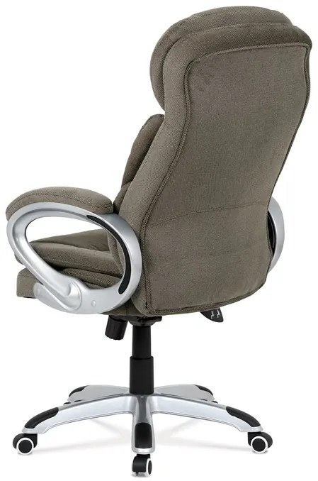 BONTEC Kancelárske kreslo, hojdací mechanizmus, šedá látka, KA-G198 GREY2 Farba: Strieborná