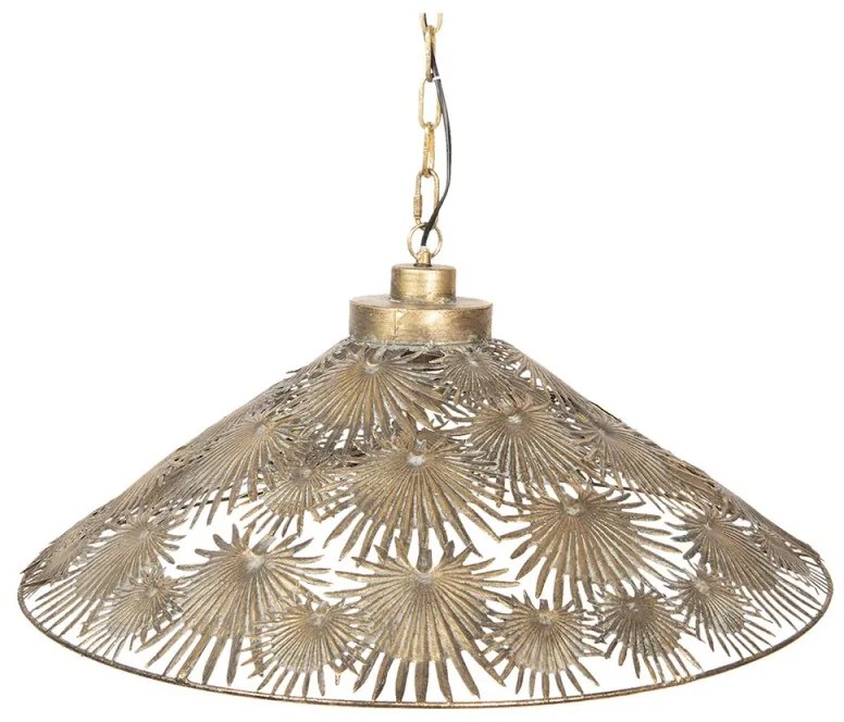 Zlaté závesné svietidlo štýl BOTANIC