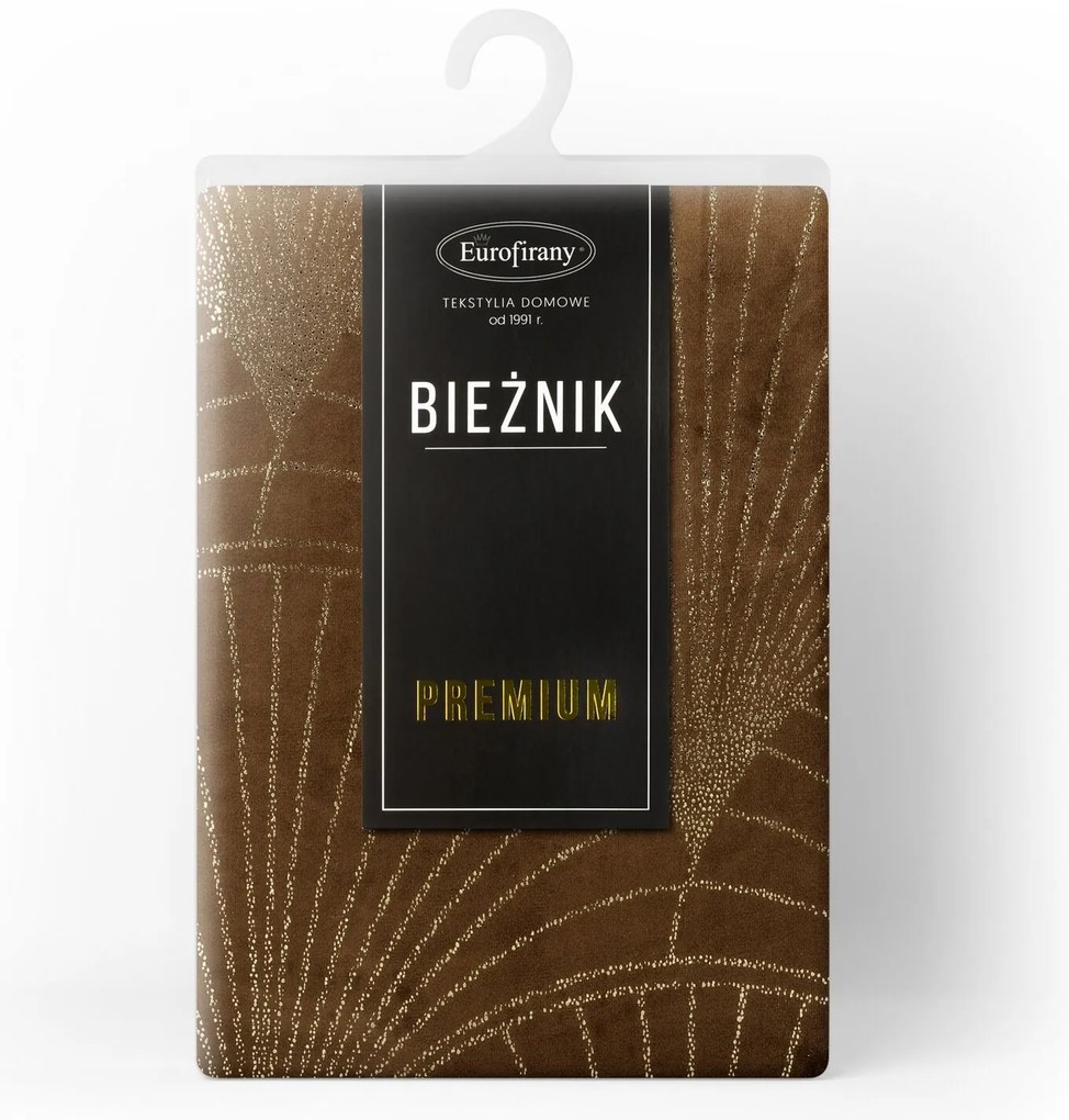 OBRUS BLINK 14 35X140 CM HNEDÝ