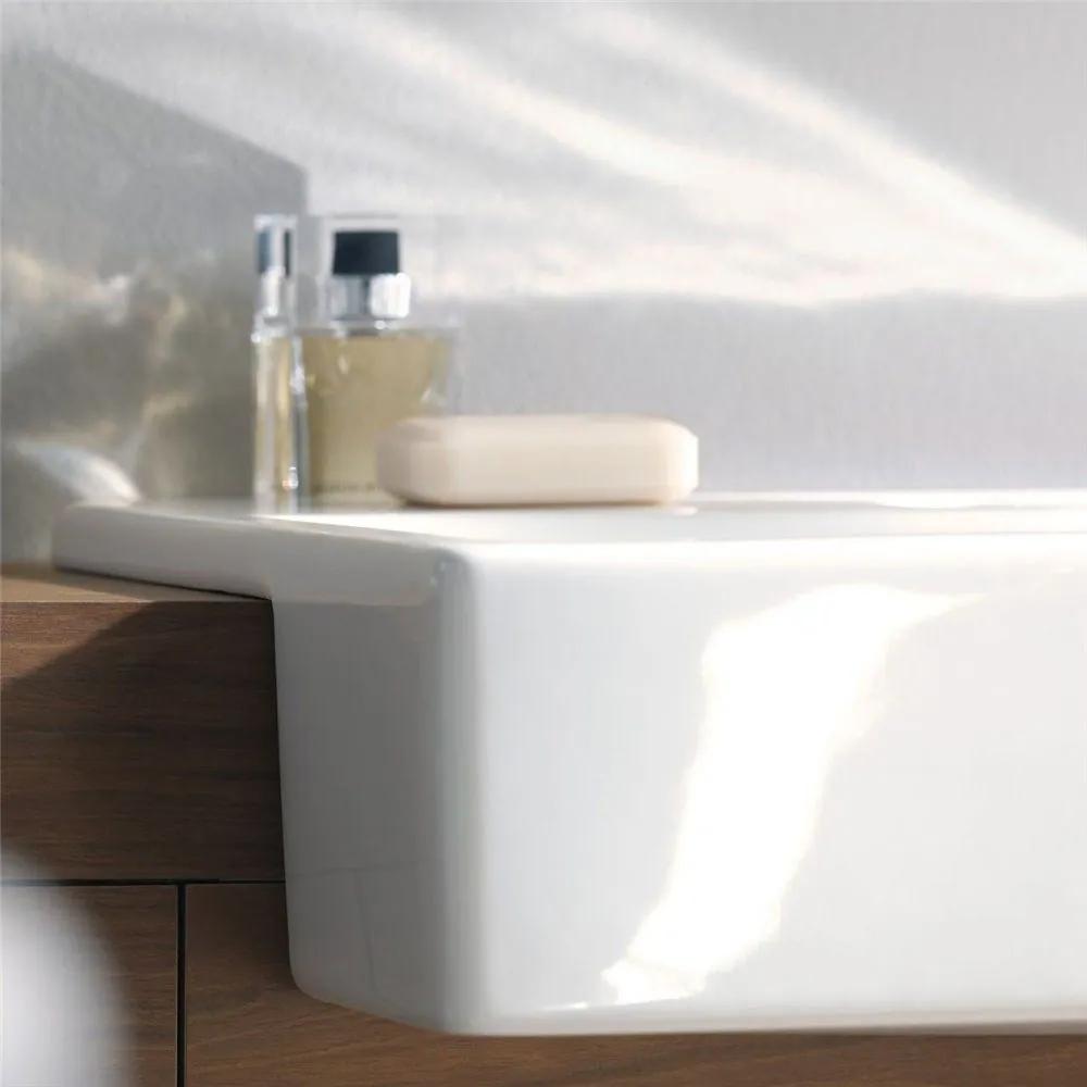 DURAVIT Vero polozápustné umývadlo s otvorom, s prepadom, 550 x 470 mm, biela, s povrchom WonderGliss, 03145500001