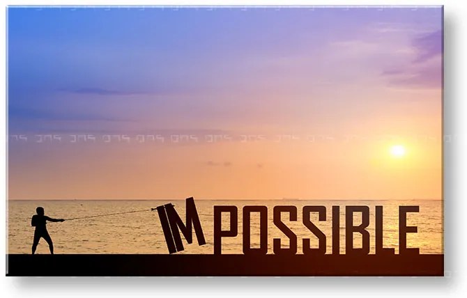 Motivačný obraz na stenu Impossible | rôzne rozmery