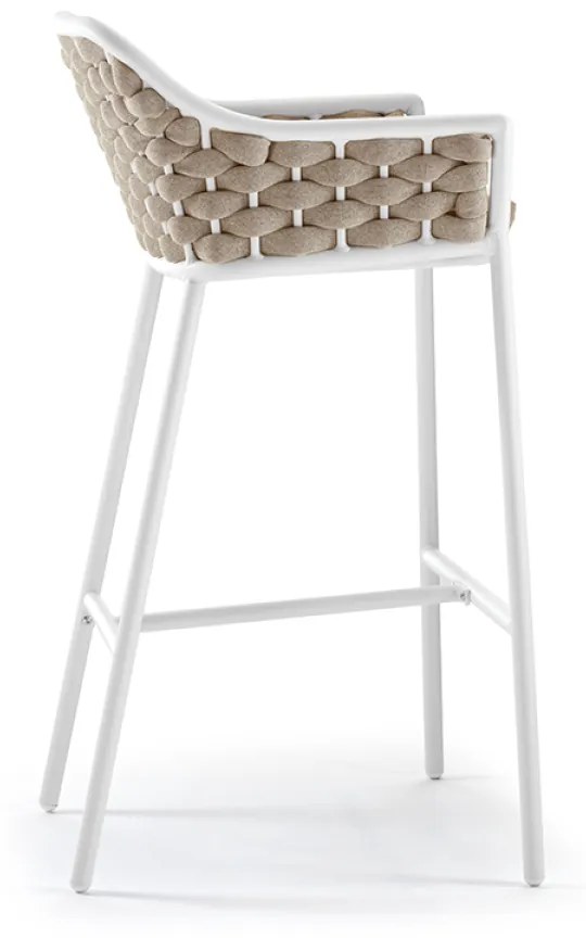 PANAMA barová stolička white/taupe