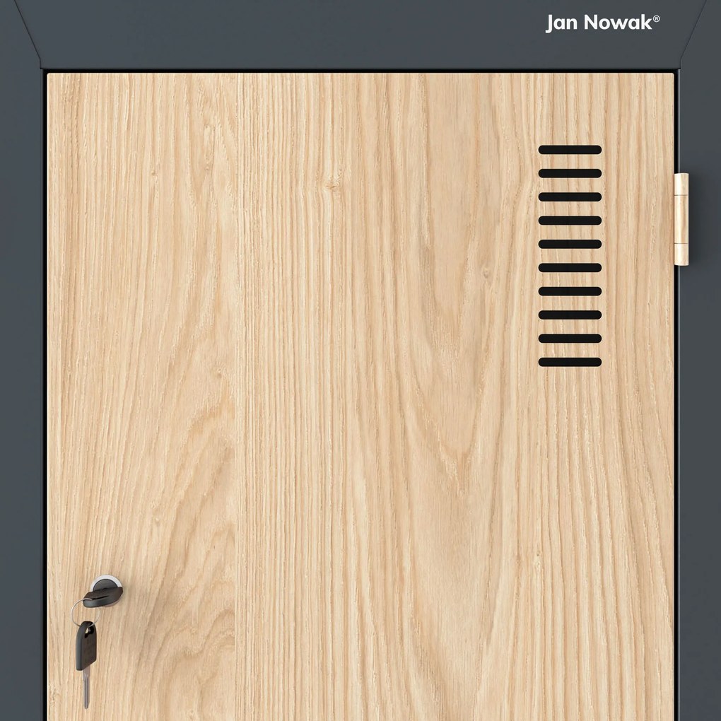 Šatníková skriňa typu L antracitová, dub sonoma, 800x1850x450 mm: JULIA Eco Design