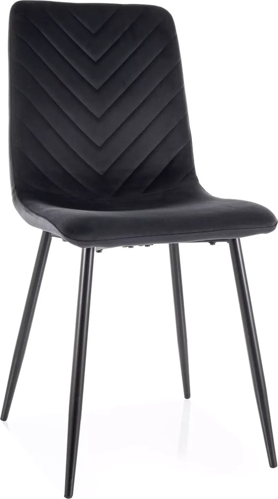 SI Daren Velvet stolička čierna