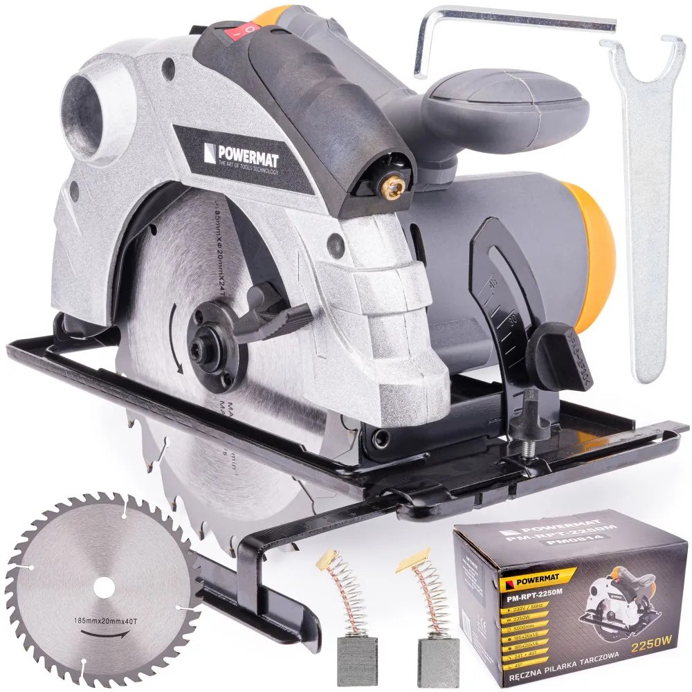 Elektrická kotúčová píla na drevo 185mm/ 2250W | PM-RPT-2250M