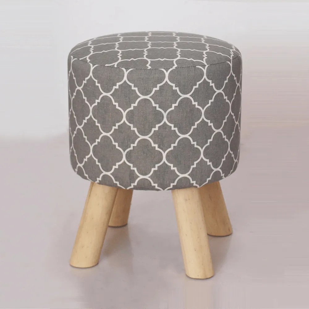 Sivý taburet s potlačou TAFEL NEW