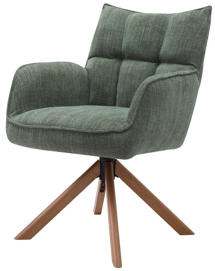 Zelené čalúnené jedálenské kreslá v súprave 2 ks Marilla – Unique Furniture