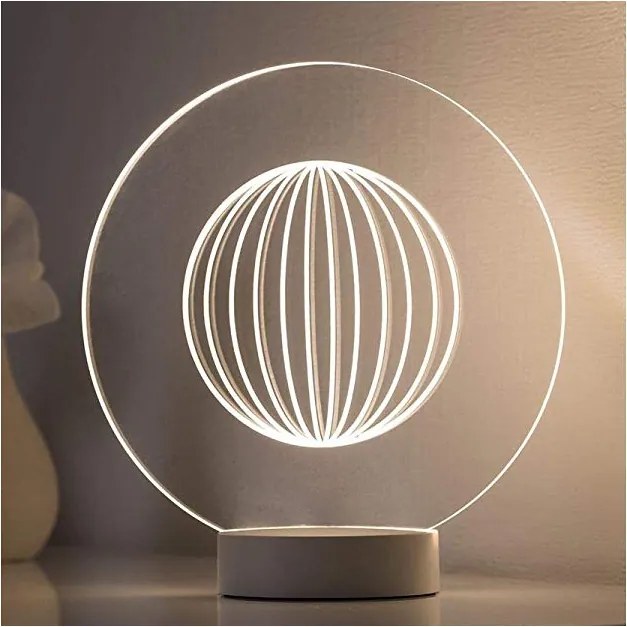Paulmann Paulmann 79533 - LED Stolná lampa WOOL LED/3W/230V W0803E
