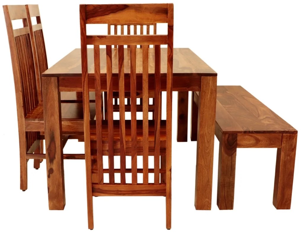 furniture-nabytek.cz - Jídelní stůl a židle masiv pro 6 osob z masivu palisandr