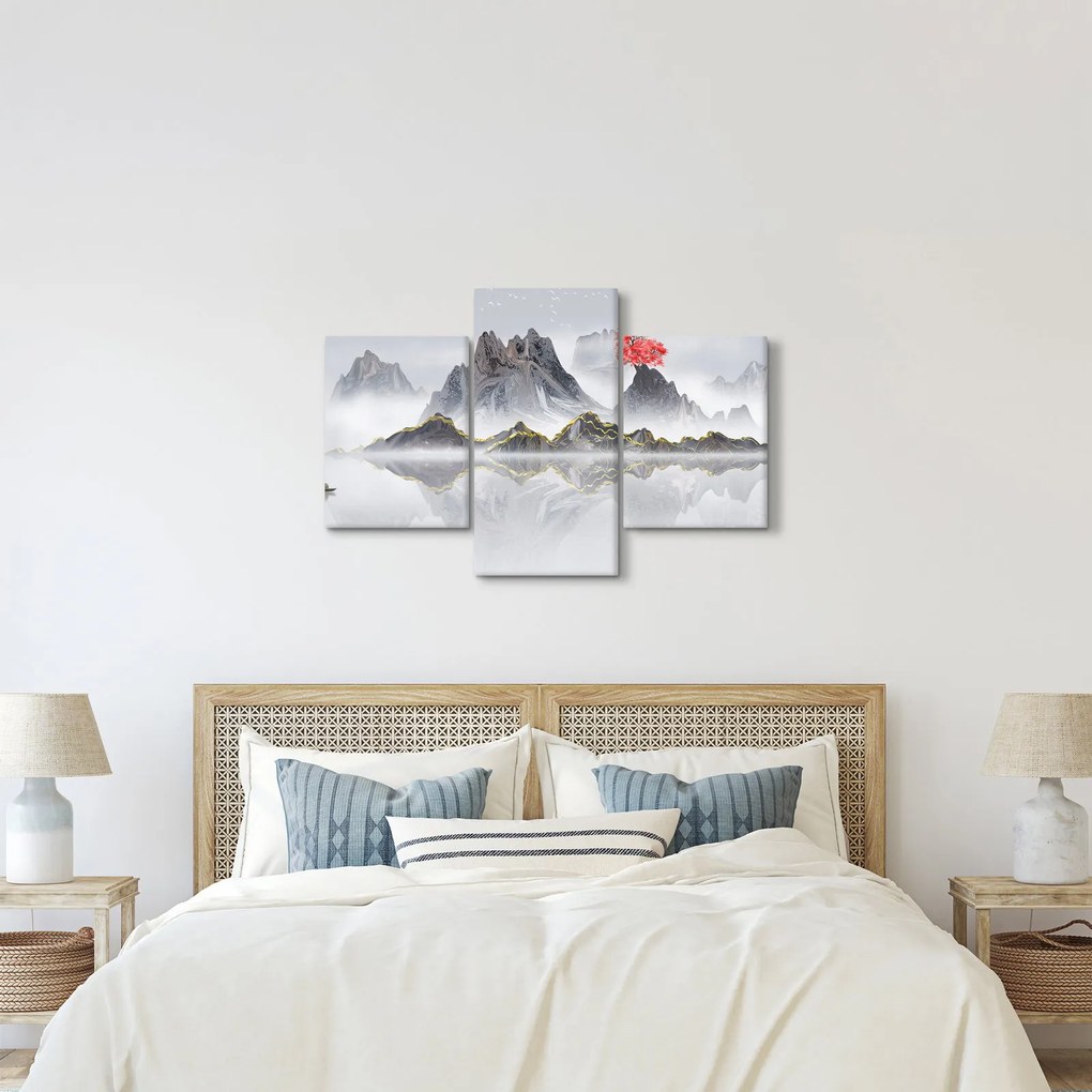 Obraz - Hory v hmle (90x60 cm)