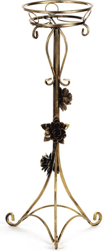 STOJAN NA KVETINÁČ FALA 95X38X38 CM ZLATÁ
