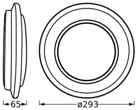 Ledvance - LED Stropné svietidlo ORBIS BERLIN LED/16W/230V strieborná