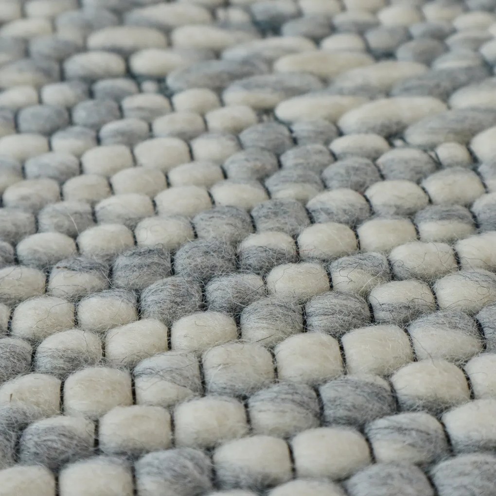 Kusový ručne tkaný koberec Woolen 4 Grey, 150x240, šedá, obývacia izba, Asra