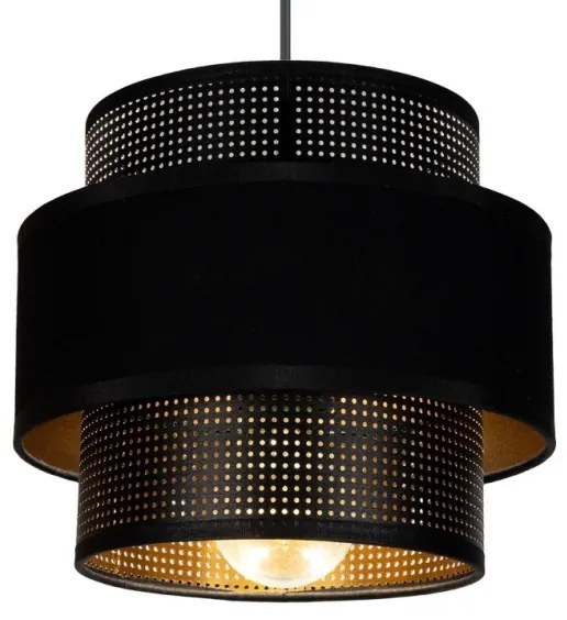 Luster na lanku NESS 2xE27/60W/230V čierna