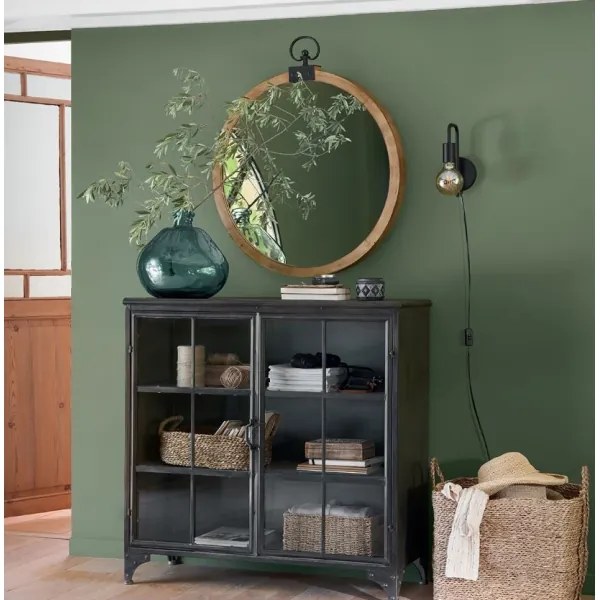 Atmosphera - Nástenná lampa KELI 1xE27/40W/230V čierna