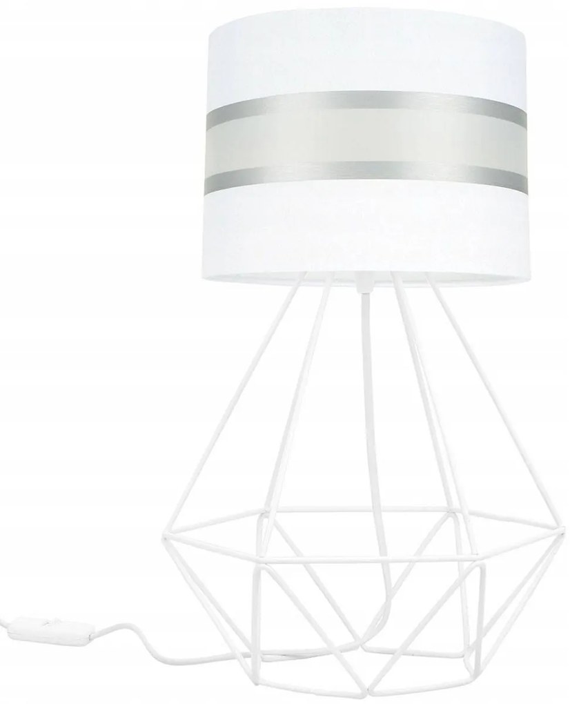 Stolná lampa Elegance, 1x textilné tienidlo (výber zo 6 farieb), (výber z 3 farieb konštrukcie)