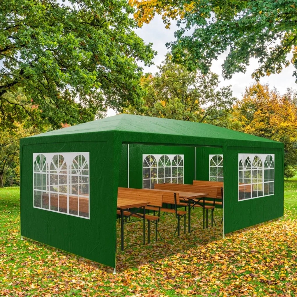 Párty stan NEAPOL, 3x6m, zelená Jurhan