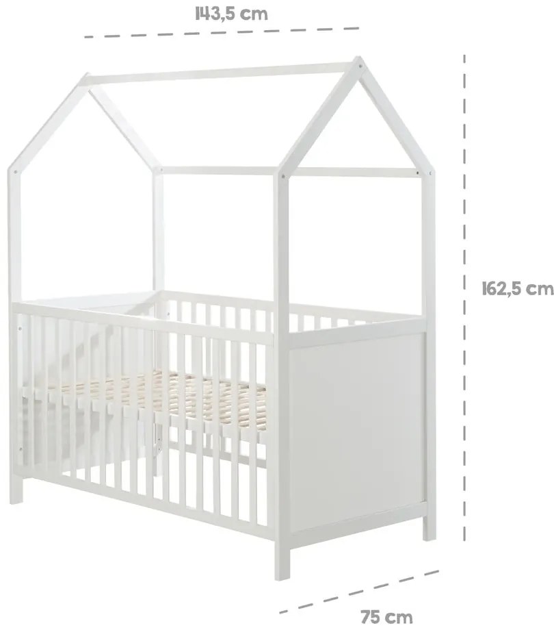 Sivá postieľka 70x140 cm – Roba