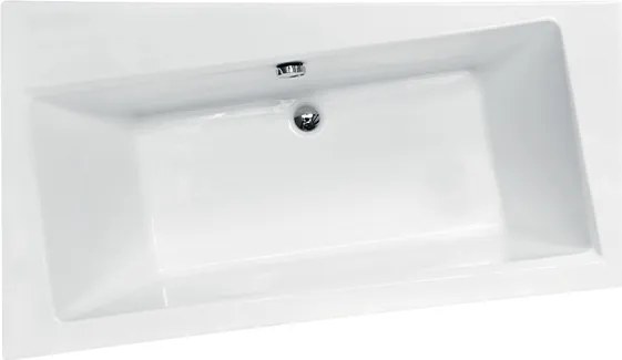Besco Akrylátová asymetrická vaňa Infinity 150x90 (160x100, 170x110) BESCO-Rozmery: 170x110, BESCO-Farba: Biela, BESCO-Orientácia: Pravá