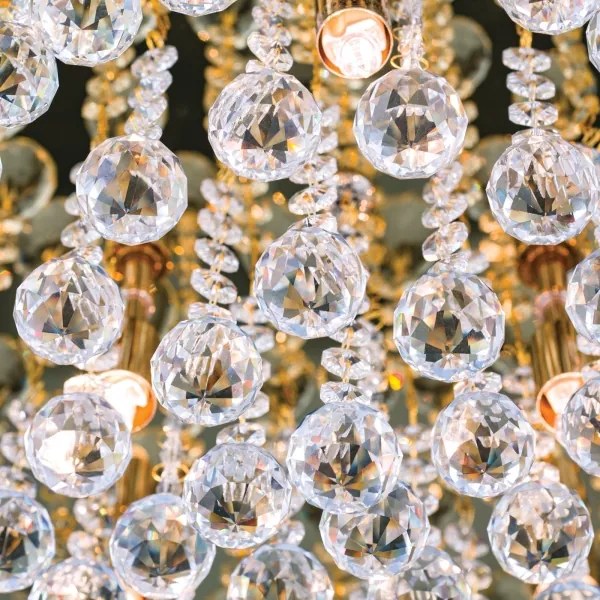 Orion DLU 2378/9/62-Krištáľové str. svietidlo GLORIA 9xG9/40W/230V pr.62 cm zlatá