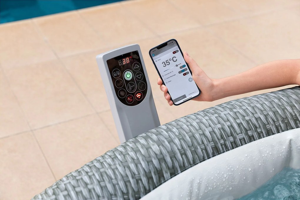 BESTWAY Lay-Z-Spa Bali EnergySense Smart AirJet Vírivka, 196 x 71 cm, 6 osôb 6001N