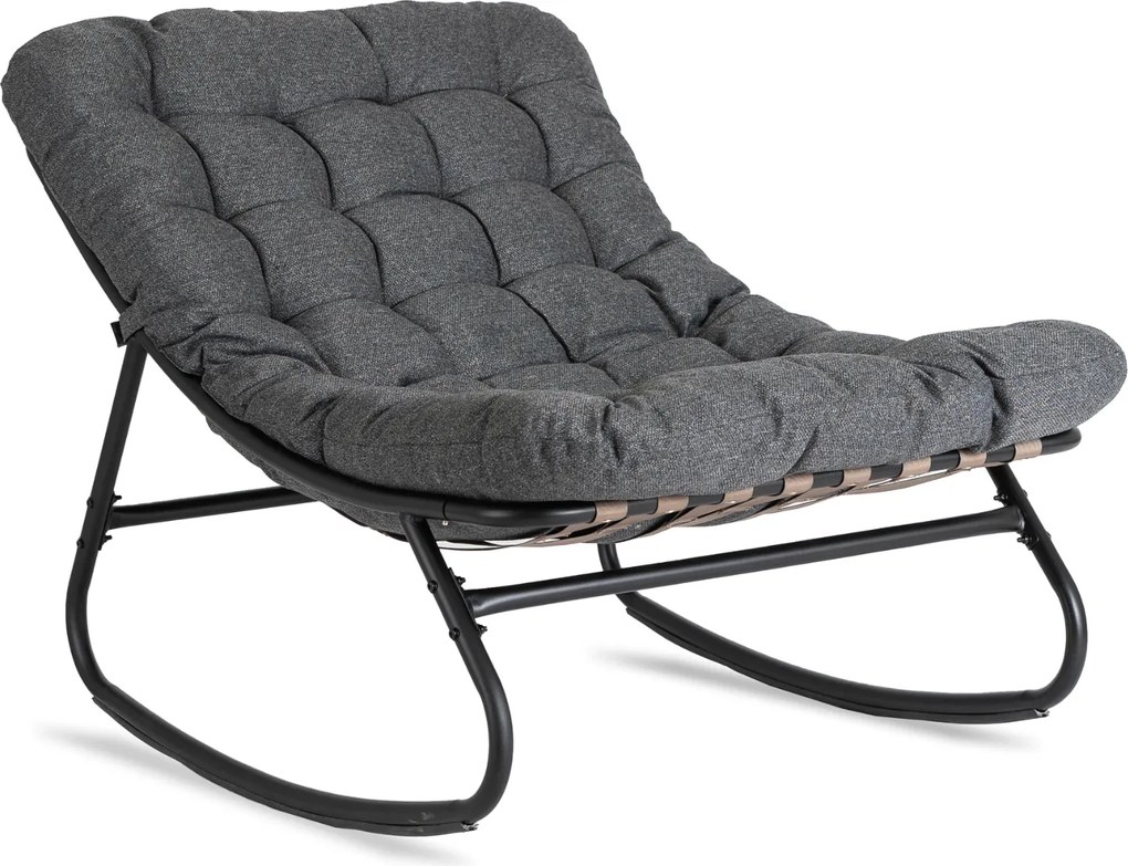 Hojdacie kreslo Aurora, sivá