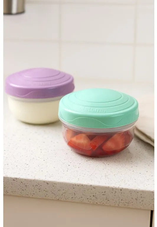 SISTEMA Mini 2 krabičky na desiatu, 2 x 210ml SISTEMA, mix farieb