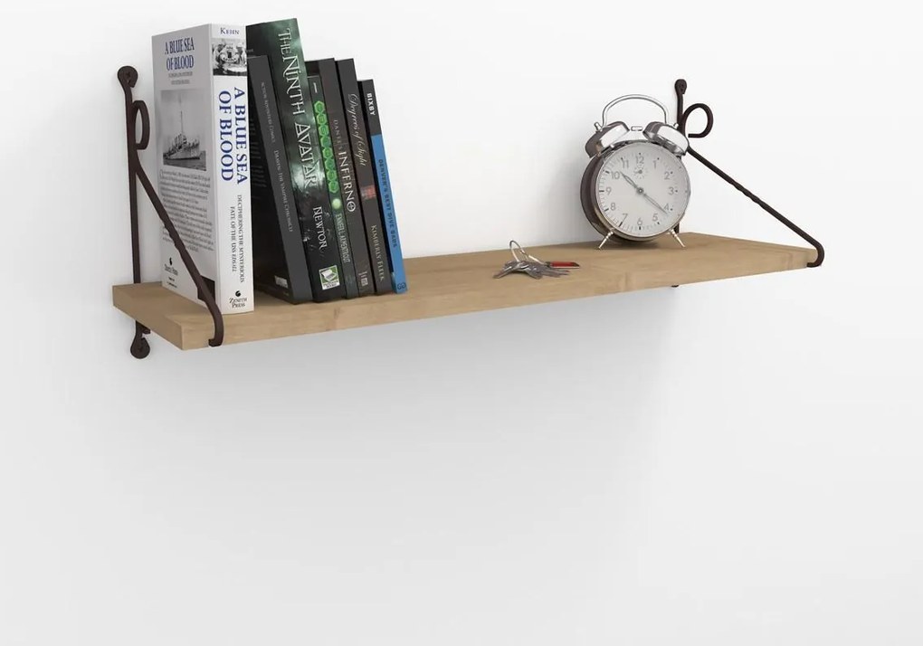 Malá nástenná polička Seramoni dub