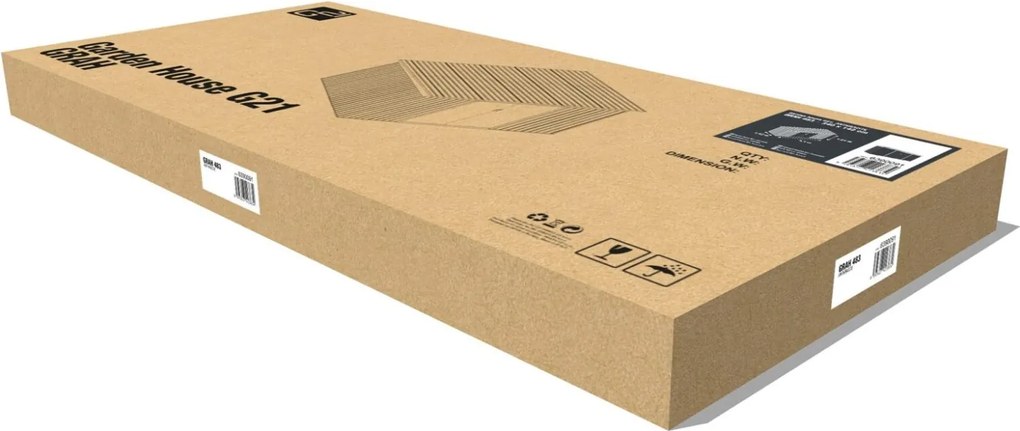 Záhradný domček G21 GRAH 483 - 340 x 142 cm, antracitový