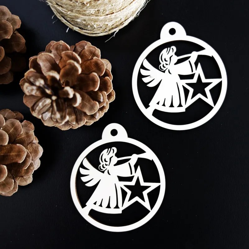 Vianočné ozdoby z dreva a plastu, Vianočné dekorácie drevené , drevené doplnky PR0061