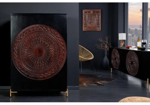 Komoda/Bar 41106 95cm Mandala Drevo Mango  - Komfort-nábytok