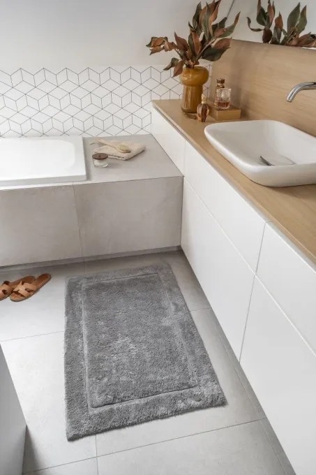 Kúpeľňový koberček LUX sivý