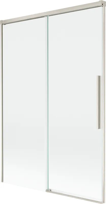 Mexen Rox, 2-krídlová posuvná vaňová zástena 120 x 150 cm, 8mm číre sklo, oceľový profil, 8C9-120-001-97-00