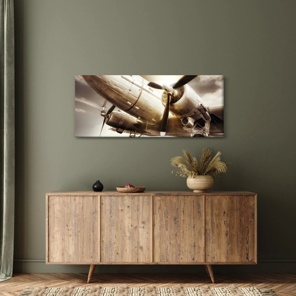 Obraz lietadla (120x50 cm)