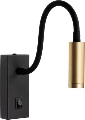 Kanlux 32519 - LED flexibilná lampička TONIL LED/3,3W/230V čierna/zlatá