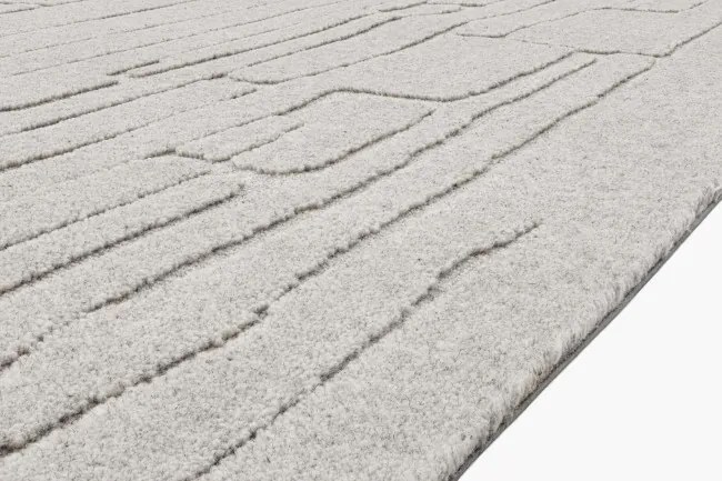 Koberec Agnella Morphic Rifts V svetlosivý