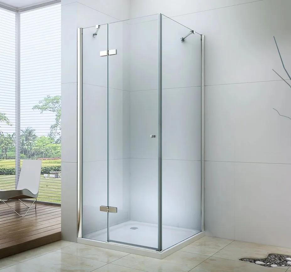 Mexen Roma, sprchovací kút 115 (dvere) x 60 (stena) cm, 6mm číre sklo, chrómový profil, 854-115-060-01-00
