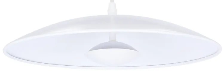 Biele LED závesné svietidlo s kovovým tienidlom Lund – Candellux Lighting