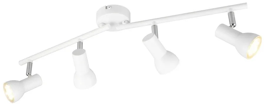 Biele bodové svietidlo ø 8 cm Cantar – Trio