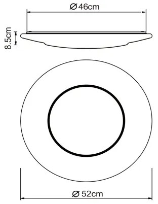 Globo 48311-24 - LED Stropné svietidlo CANDIDA LED/24W/230V