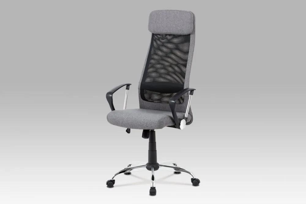 Kancelárska stolička KA-V206 GREY sivá / čierna Autronic