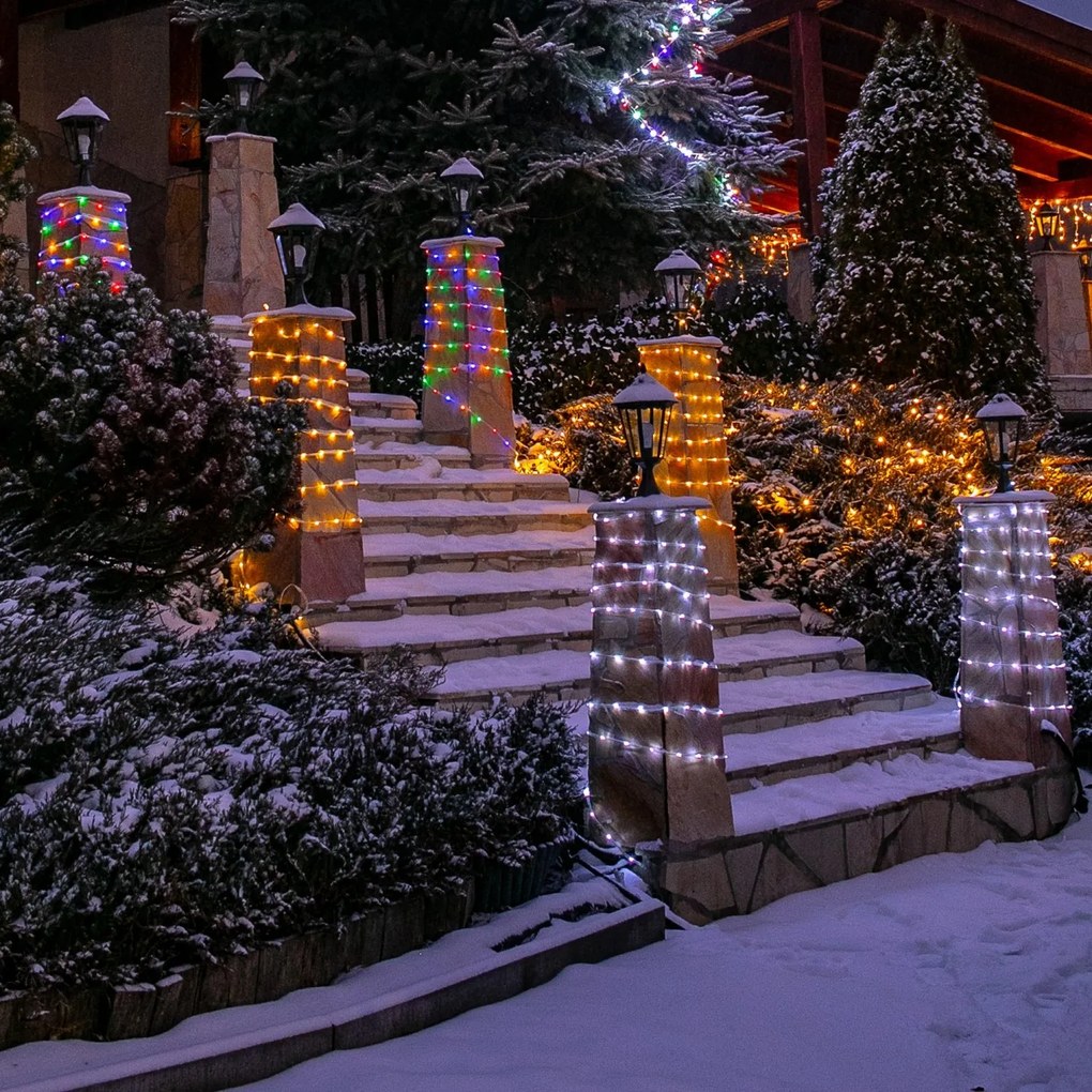 Bestent Svetelná reťaz - svetelný had 20m 480 LED 8 programov Teplá biela