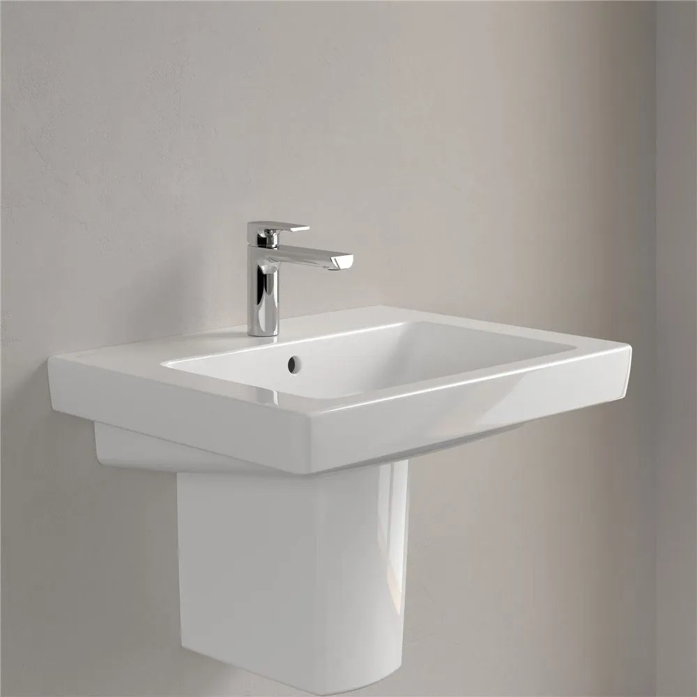 VILLEROY &amp; BOCH Subway 2.0 závesné umývadlo s otvorom, s prepadom, 600 x 470 mm, biela alpská, 71136001