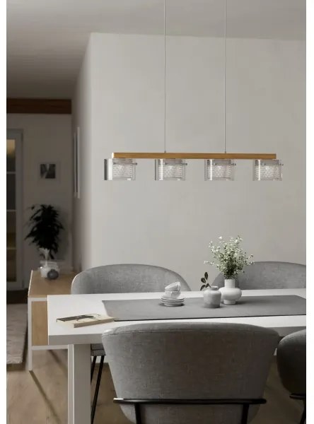 Eglo 900881 - LED RGBW Stmievateľný luster na lanku PORTICO-Z 4xLED/3,7W/230V