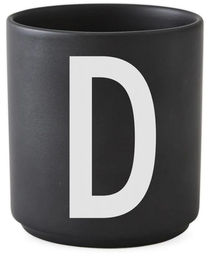 DESIGN LETTERS Porcelánový hrnček/dózička Letters Black 300 ml W