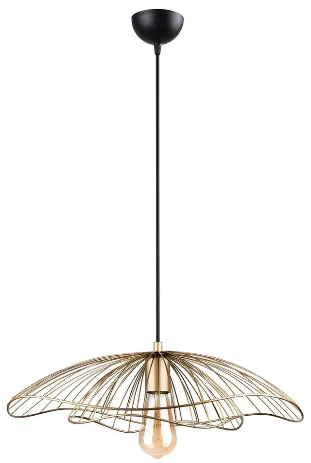 Závesné svietidlo v zlatej farbe Squid Lighting Root, výška 111 cm